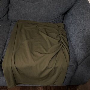 Ashley Stewart Olive Pencil Skirt